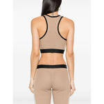 Palm Angels Top Beige PWHT001S24KNI0016410