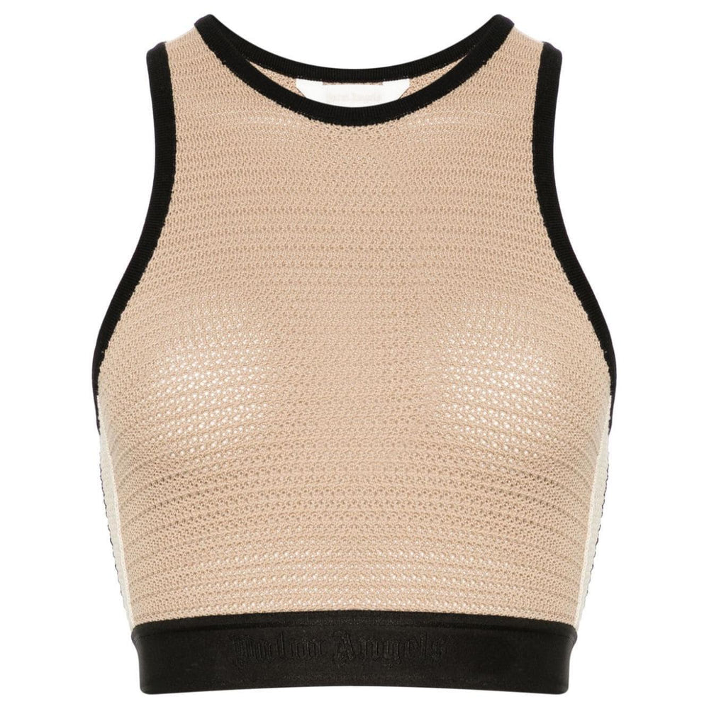 Palm Angels Top Beige PWHT001S24KNI0016410