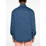 Palm Angels Shirts Blue PMYD023R24DEN0024001