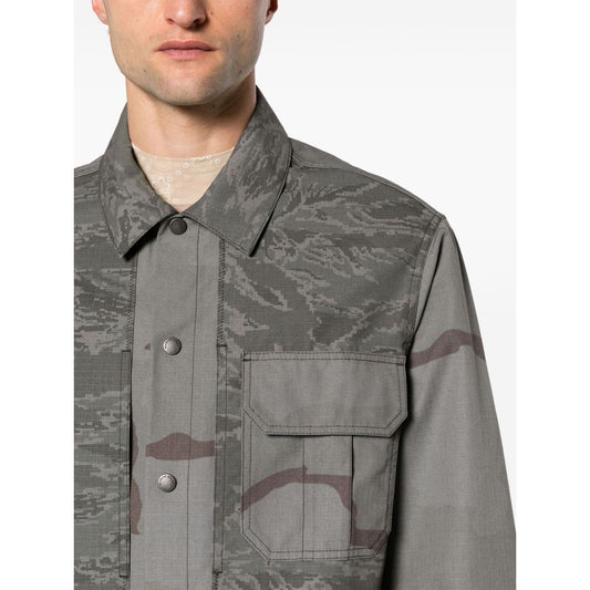MARINE SERRE Coats Grey Jackets