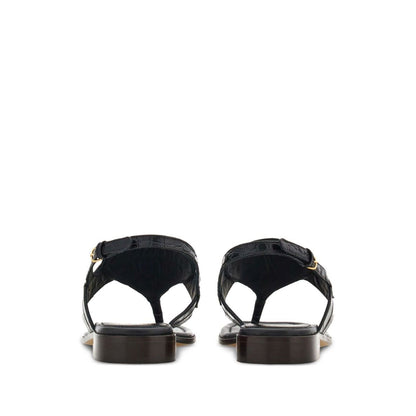 Ferragamo Gancini-buckle Leather Sandals