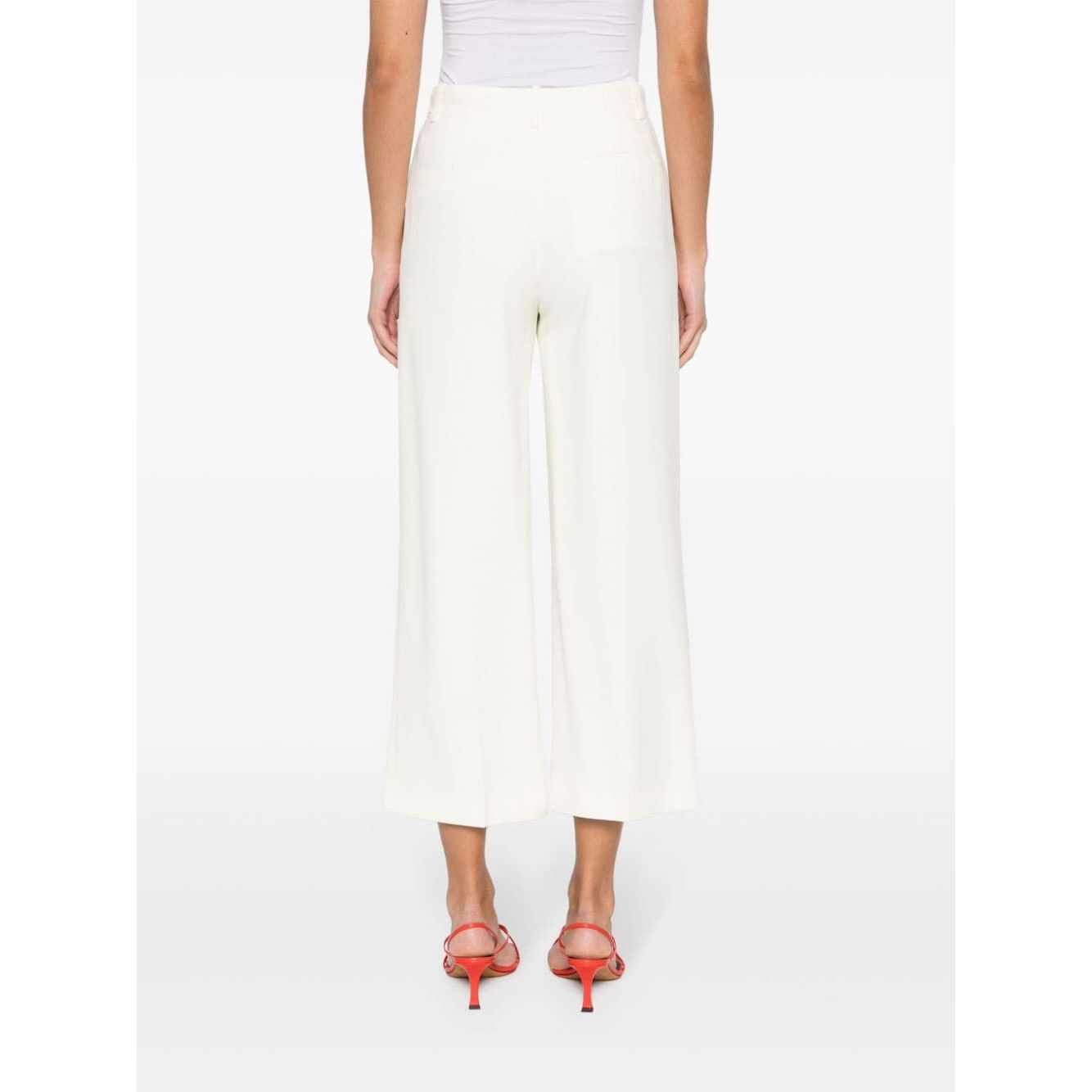 Erika Cavallini Semi-Couture Trousers White Trousers