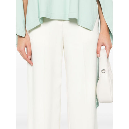 Erika Cavallini Semi-Couture Trousers White Trousers