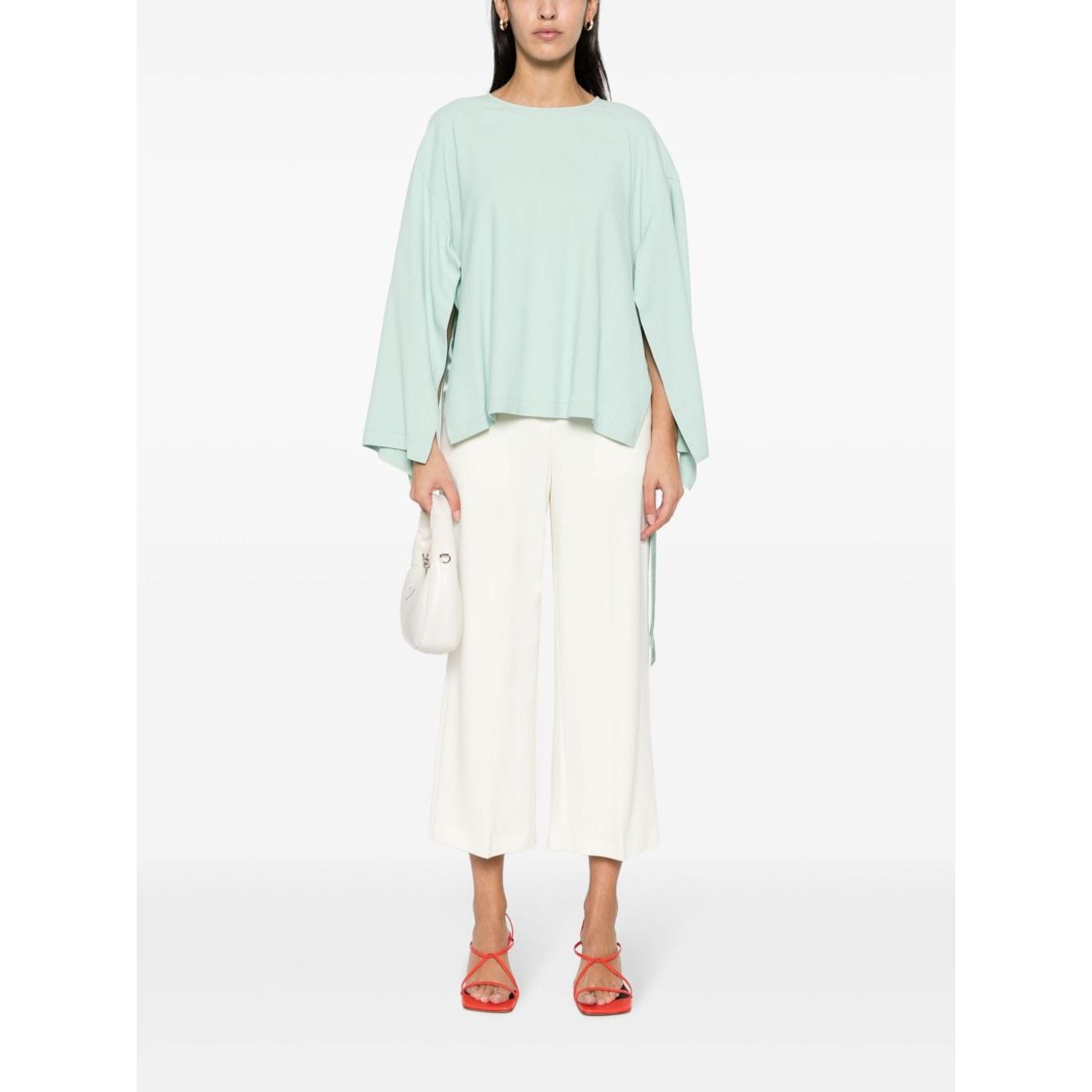 Erika Cavallini Semi-Couture Trousers White Trousers