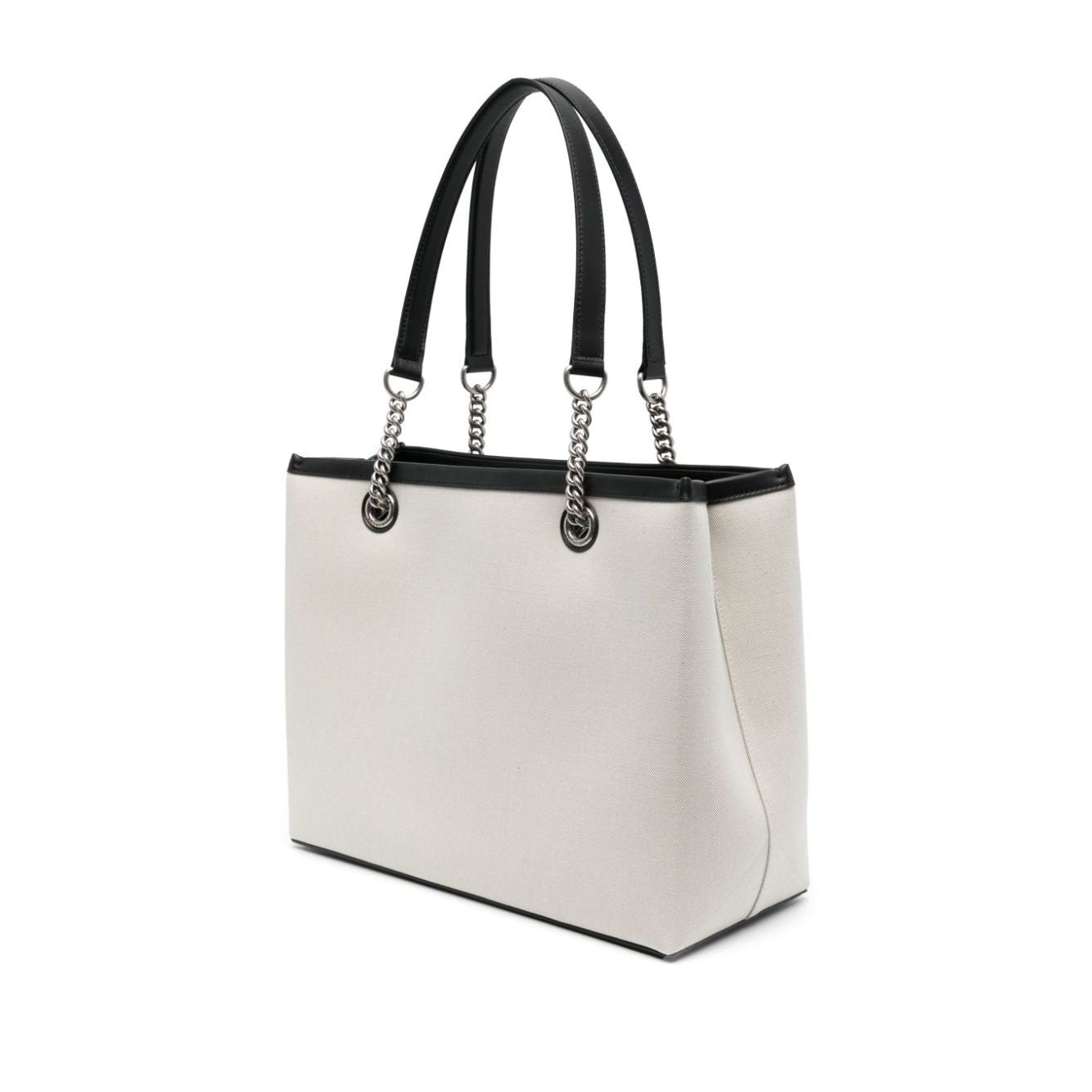 Balenciaga Logo Print Canvas Tote Bag