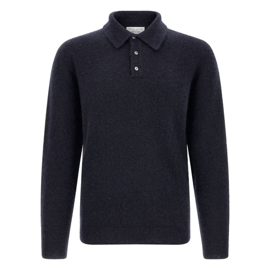 Roberto Collina Blue Cashmere Polo Shirt