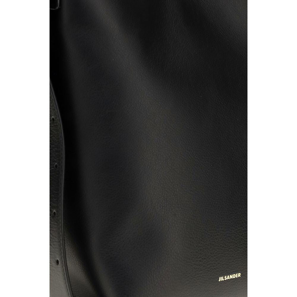 Jil Sander Black Calf Leather Bos Taurus Handbag