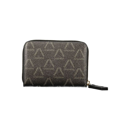 Mario Valentino Black Polyurethane Women's Wallet