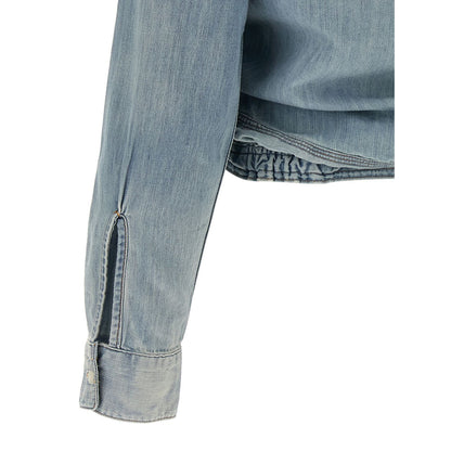 R13 Blue Cotton Blouse