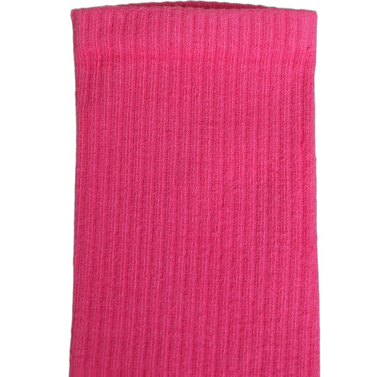 Dolce & Gabbana Pink Cotton Ribbed Mid Calf Women Accessory Socks
