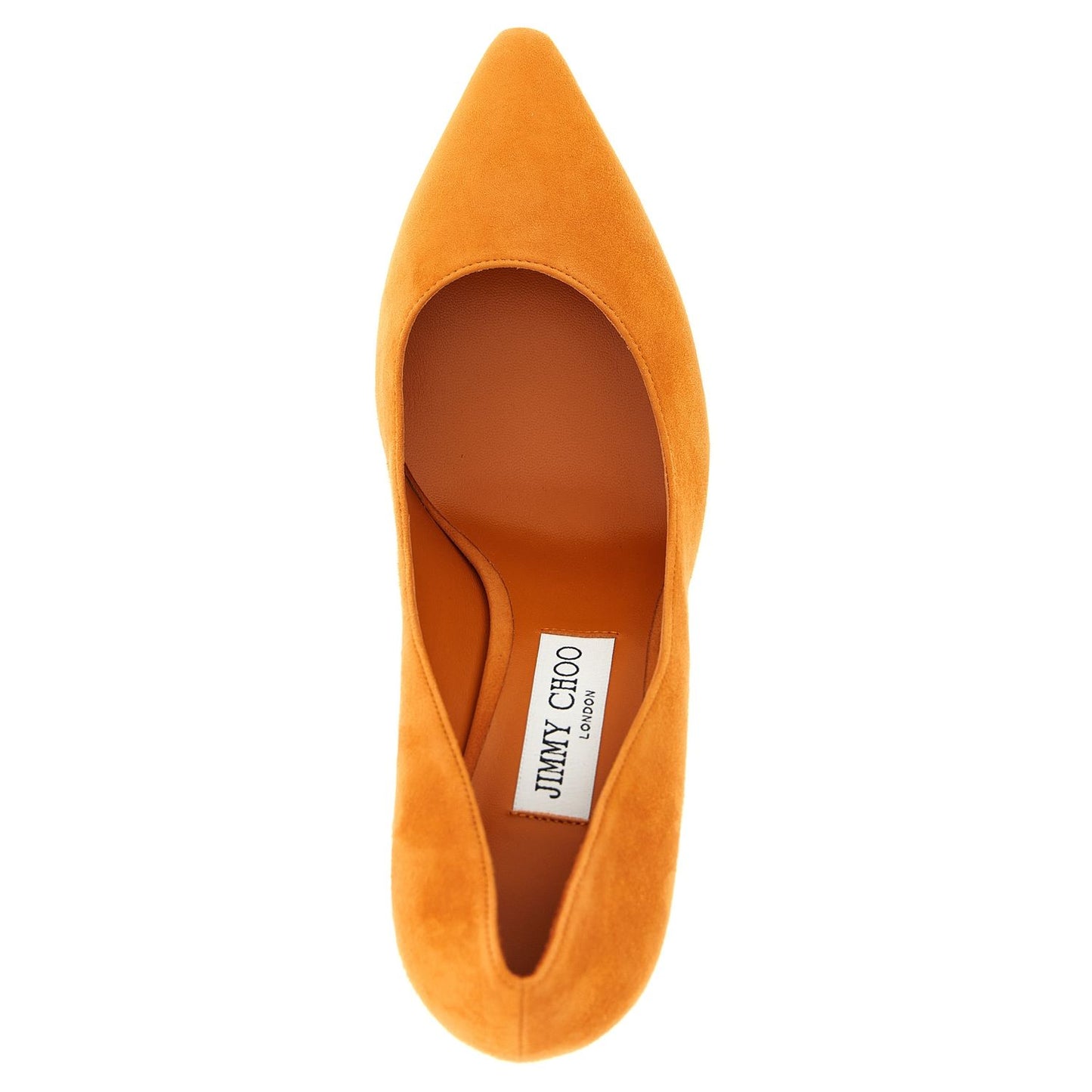 Jimmy Choo Orange Leather High Heel Pumps