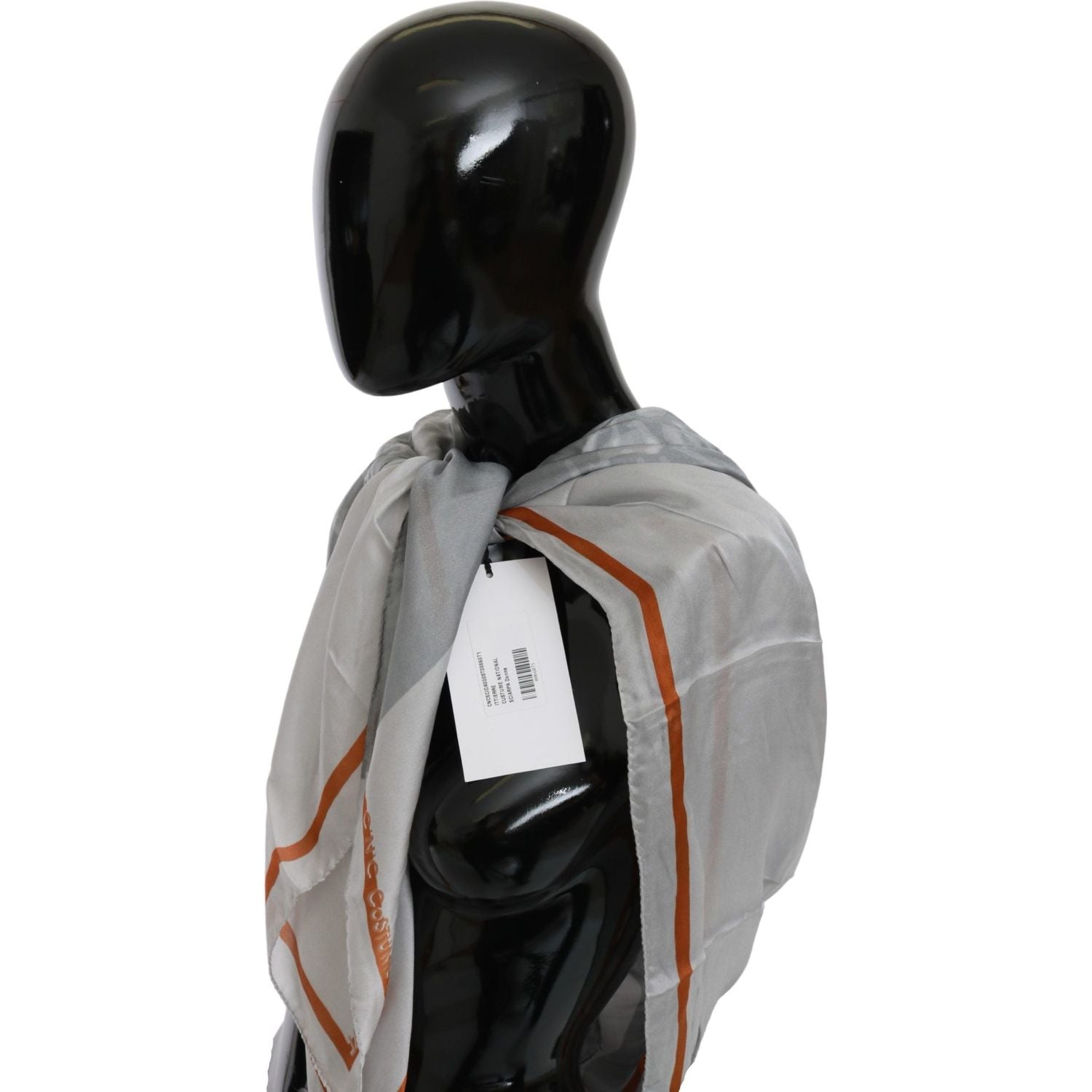 优雅花卉印花真丝围巾