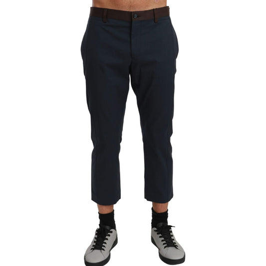 Dolce & Gabbana Chic Cropped Stripe Casual Pants PAN70977-IT52/XL-FBB-256