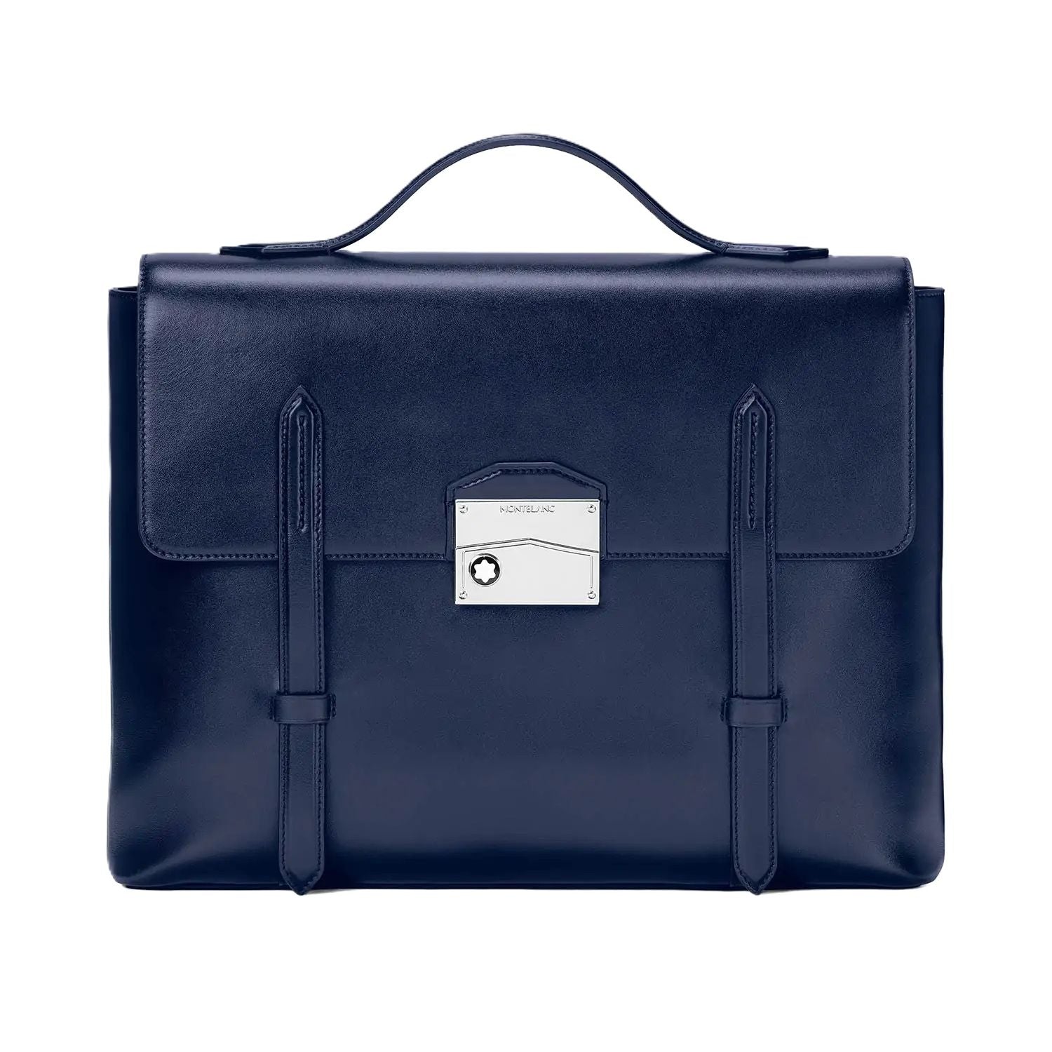 Front view with bag zipped and handles upright.