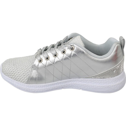 Philipp Plein Gisella Silver Polyester Sneakers Shoes WOMAN SNEAKERS