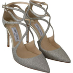 Jimmy Choo Platinum Ice Lancer Leather Pumps - Elegance Refined 190888892610