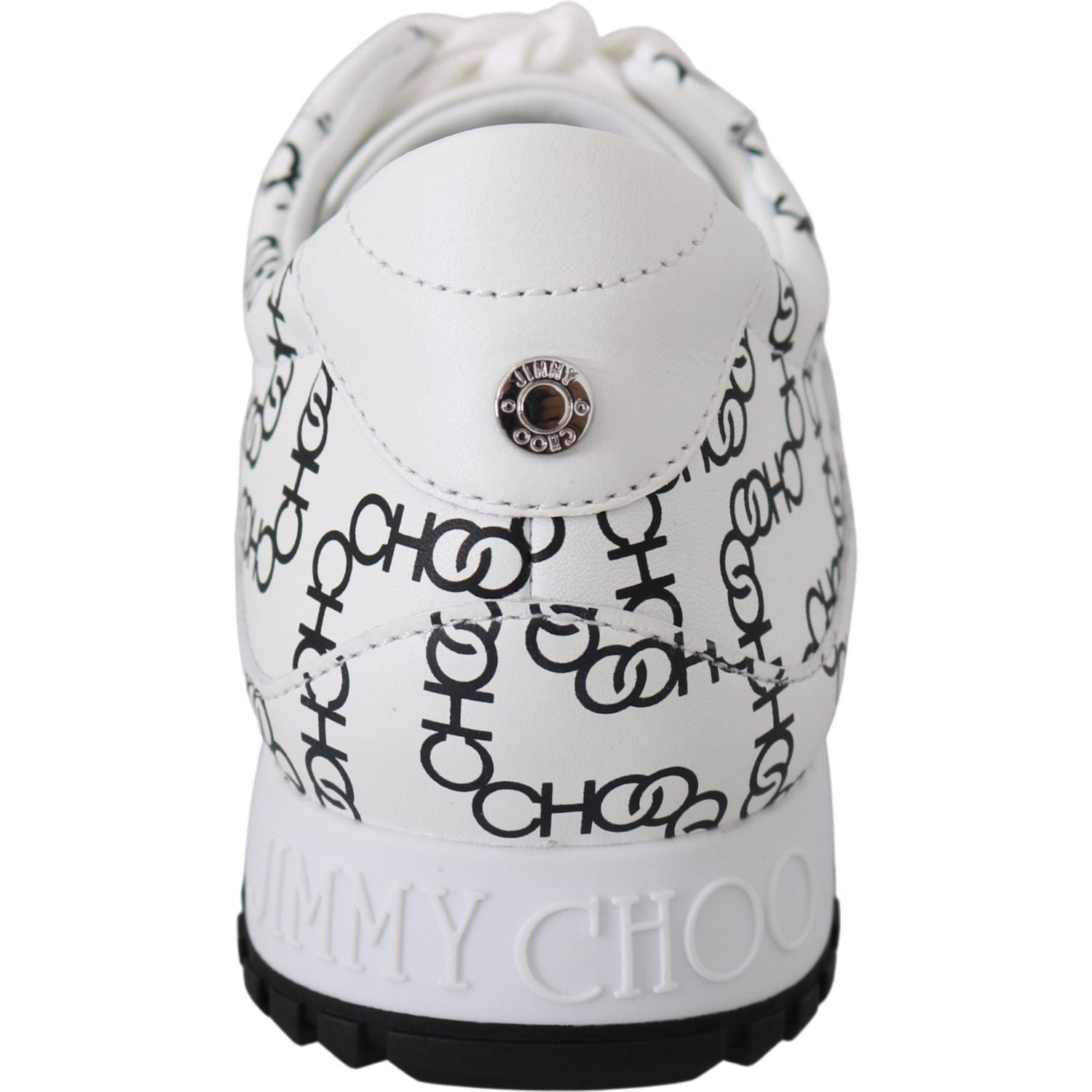 优雅单色皮革运动鞋