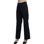 BENCIVENGA Navy Blue High Waist Straight Dress Trouser Pants PAN71347-46