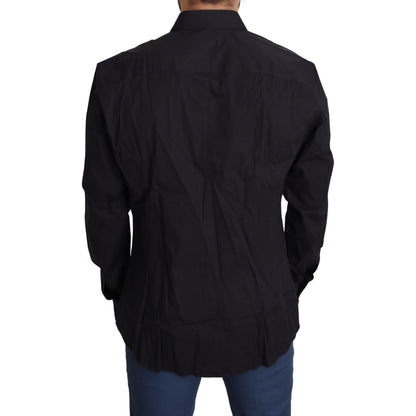 Dolce & Gabbana Black Cotton Stretch Dress SICILIA Shirt