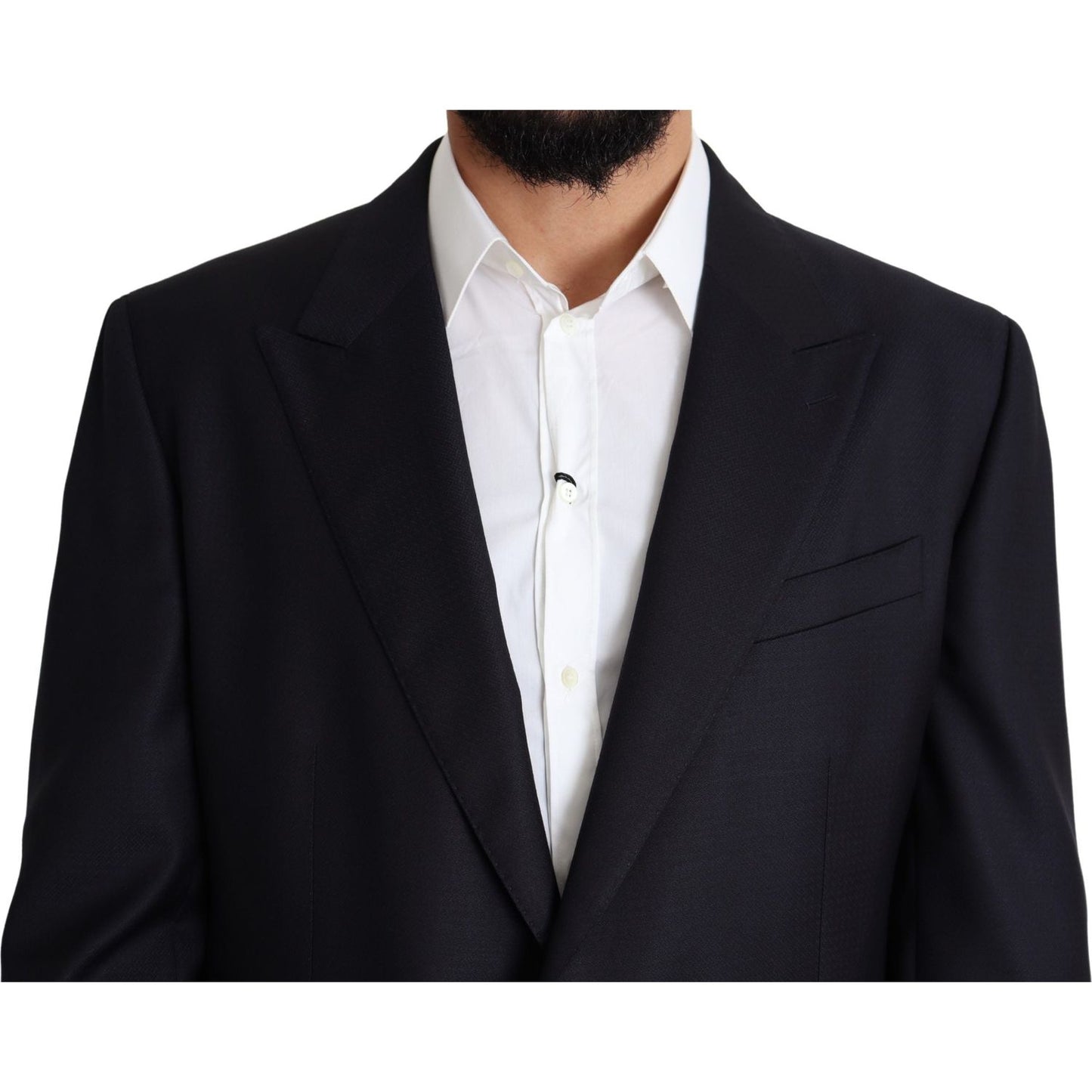 Dolce & Gabbana Black Wool Single Breasted NAPOLI Blazer