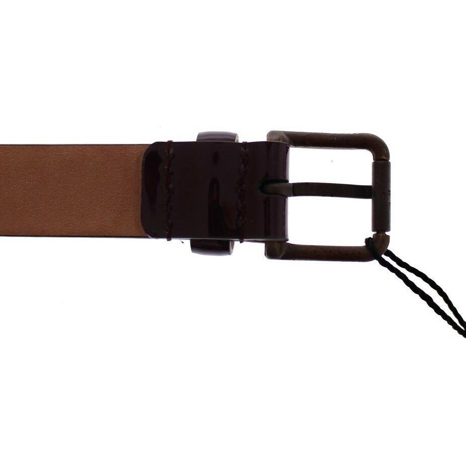 حزام جلدي أنيق باللون البنفسجي من دولتشي آند غابانا