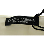 Dolce & Gabbana White Waist Silk Cummerbund Belt GSB10436-44