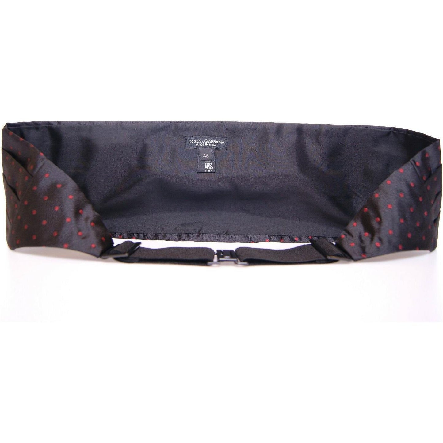 Dolce & Gabbana Black Waist Tuxedo Smoking Belt Cummerbund
