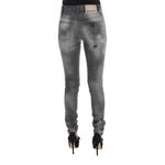 John Galliano Gray Wash Cotton Blend Slim Fit Denim Jeans Pants SIG30163-24