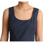 Dolce & Gabbana Blue Polka Dotted Cotton A-Line Dress DR2751#2-42