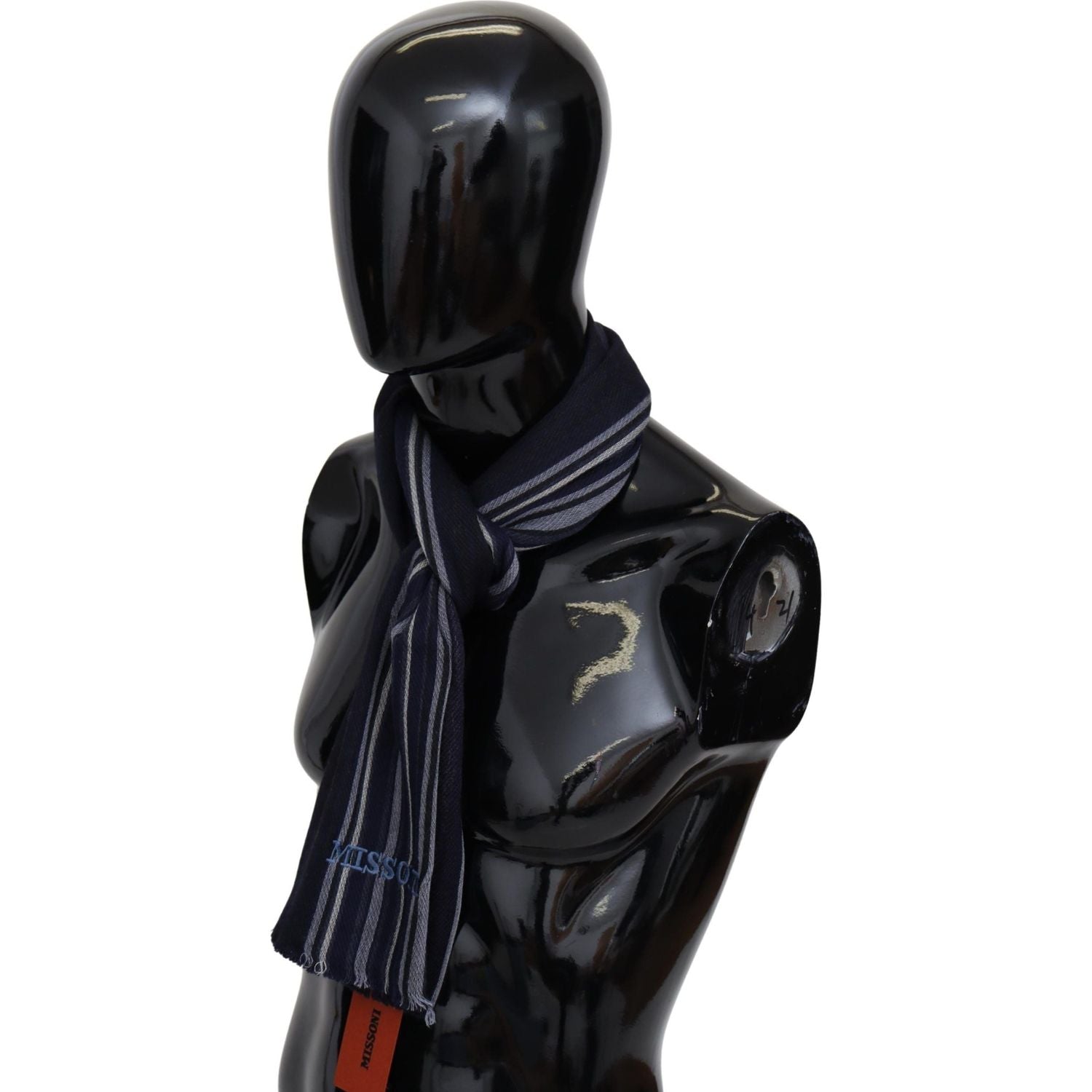 وشاح Missoni Chic متعدد الألوان من الصوف والحرير المخطط