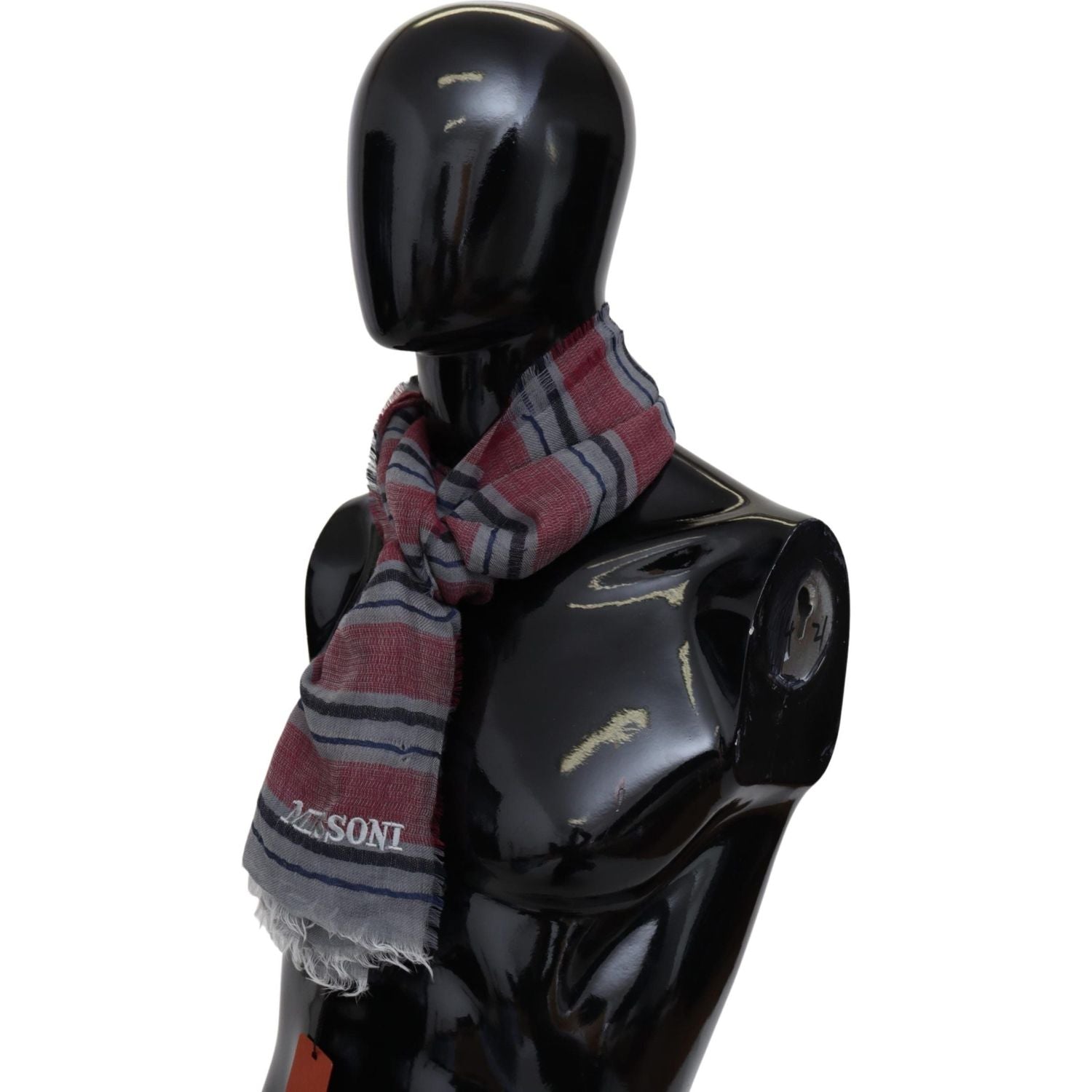 وشاح ميسوني الأنيق المصنوع من الصوف المخطط متعدد الألوان