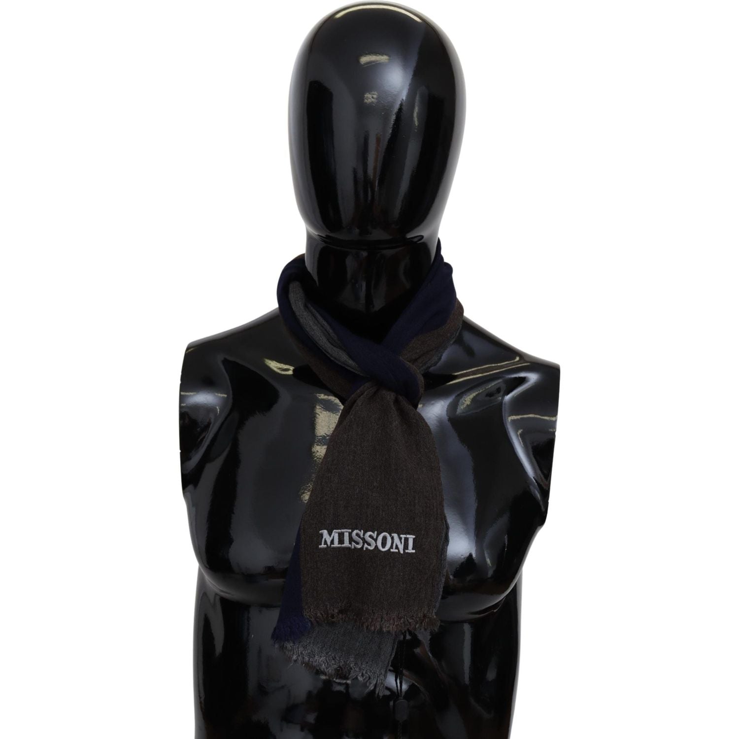 وشاح صوف متعدد الألوان أنيق من Missoni مع تطريز مميز