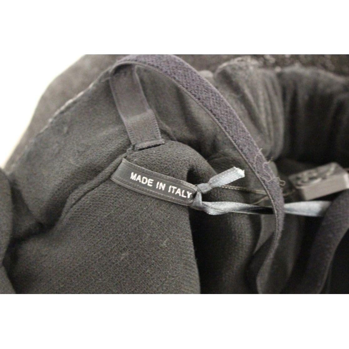 La Maison du Couturier Black Leather Jumpsuit Coats & Jackets