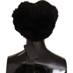 Dolce & Gabbana Black Cashmere Fur Women Beanie Women Hat HAT9234 -57