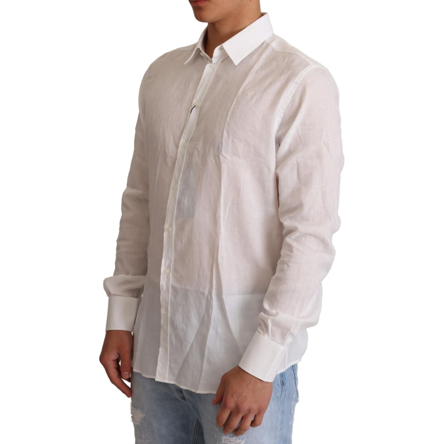 优雅花卉马提尼修身正装衬衫