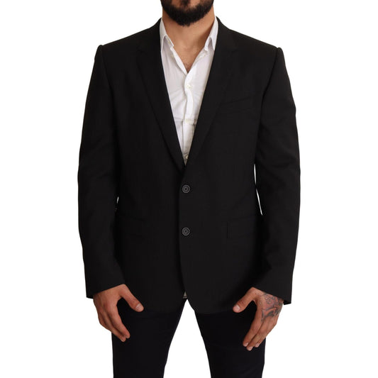 Dolce & Gabbana Elegant Slim Fit Martini Blazer Jacket Dolce & Gabbana Black