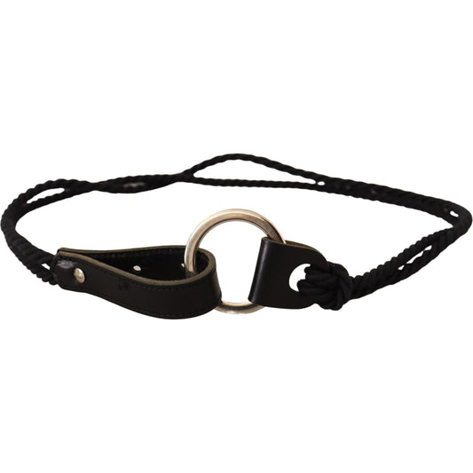 MILA SCHÖN Elegant Skinny Leather Fashion Belt WOMAN BELTS MILA SCHÖN Black
