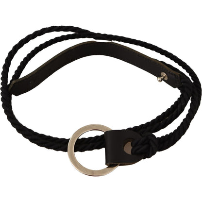 MILA SCHÖN Black Leather Slim Women Waistband Metal Buckle Belt WOMAN BELTS