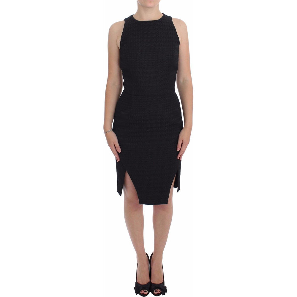 DAIZY SHELY Black Sheath Party Evening Knee Length Dress WOMAN DRESSES