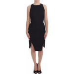 DAIZY SHELY Black Sheath Party Evening Knee Length Dress WOMAN DRESSES