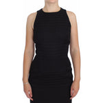 DAIZY SHELY Black Sheath Party Evening Knee Length Dress WOMAN DRESSES