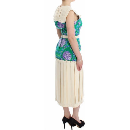 Caterina Gatta Multicolor Dress Gown Floral Sleeveless Gown WOMAN DRESSES