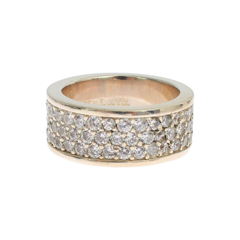 Nialaya Silver Womens CZ 925 Sterling Ring SIG19085-54