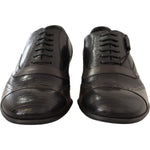 Dolce & Gabbana Brown Lizard Skin Leather Oxford Dress Shoes MV458 -44