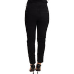 Ermanno Scervino Black Low Waist Skinny Slim Trouser Cotton Jeans PAN72065-26