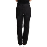 Ermanno Scervino Black Washed Straight Denim Trouser Cotton Jeans PAN72190-26