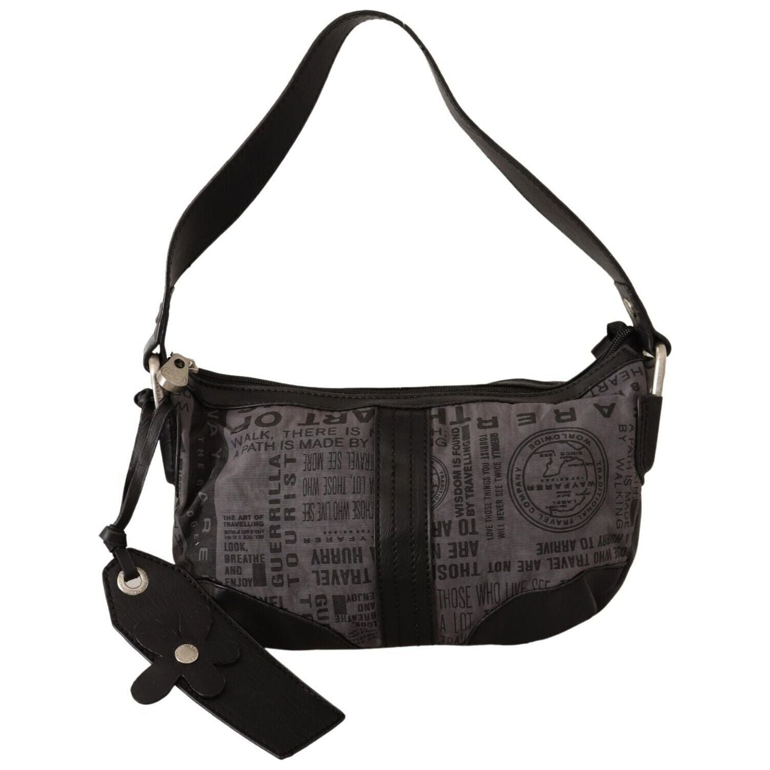WAYFARER Gray Printed Handbag Shoulder Purse Fabric Bag