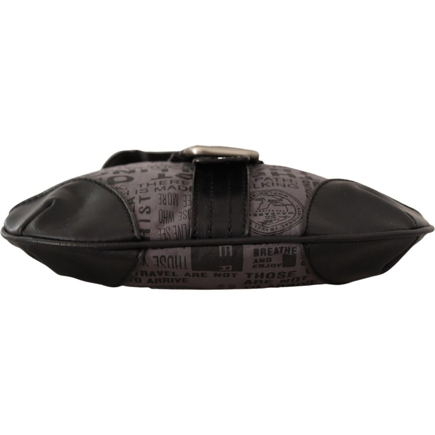 别致的灰色面料斜挎包