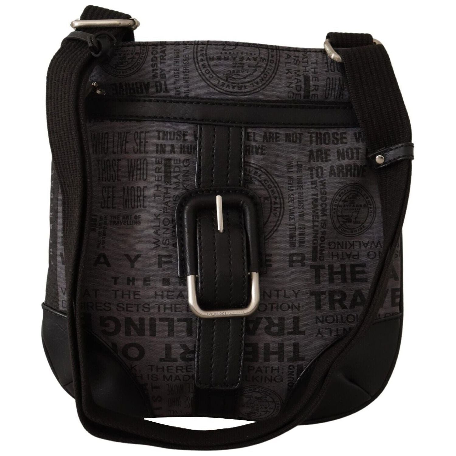 别致的灰色面料斜挎包