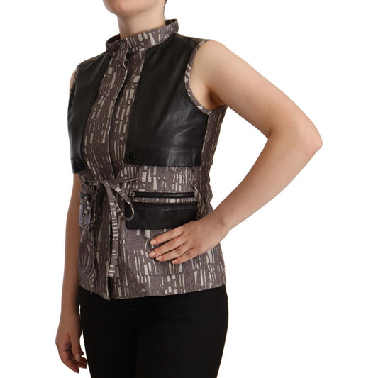 Comeforbreakfast Sleeveless Turtleneck Chic Top WOMAN TOPS AND SHIRTS Comeforbreakfast Tan